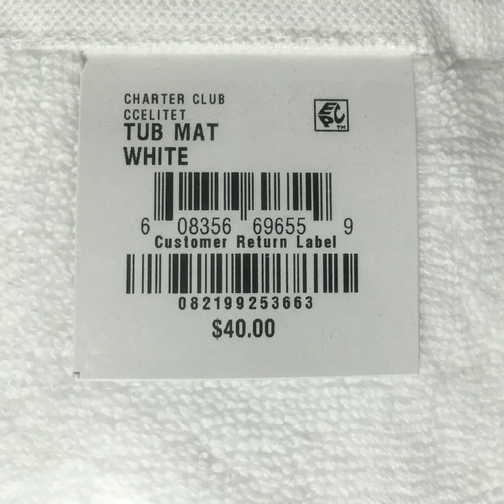 new WHITE Charter Club Elite 100% Hygro Cotton 20